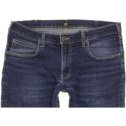 Lee Blake Men Blue Straight Regular Stretch Jeans W36 L33