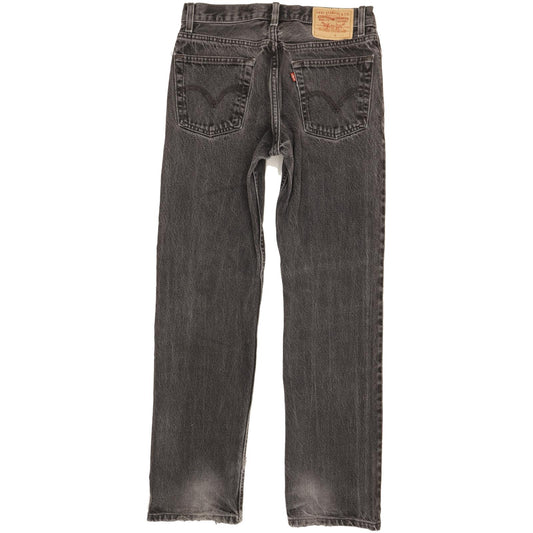 Levi's 505 Men Black Straight Regular Jeans W30 L31