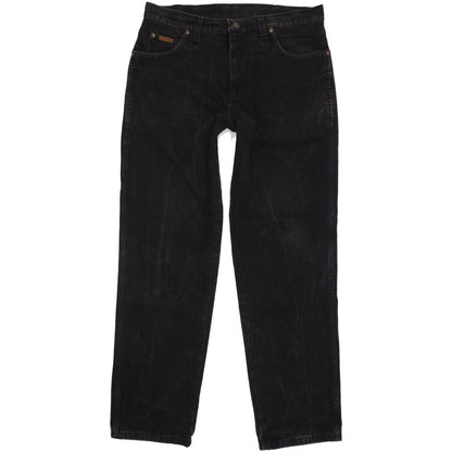 Wrangler Indiana Men Black Straight Regular Jeans W36 L33