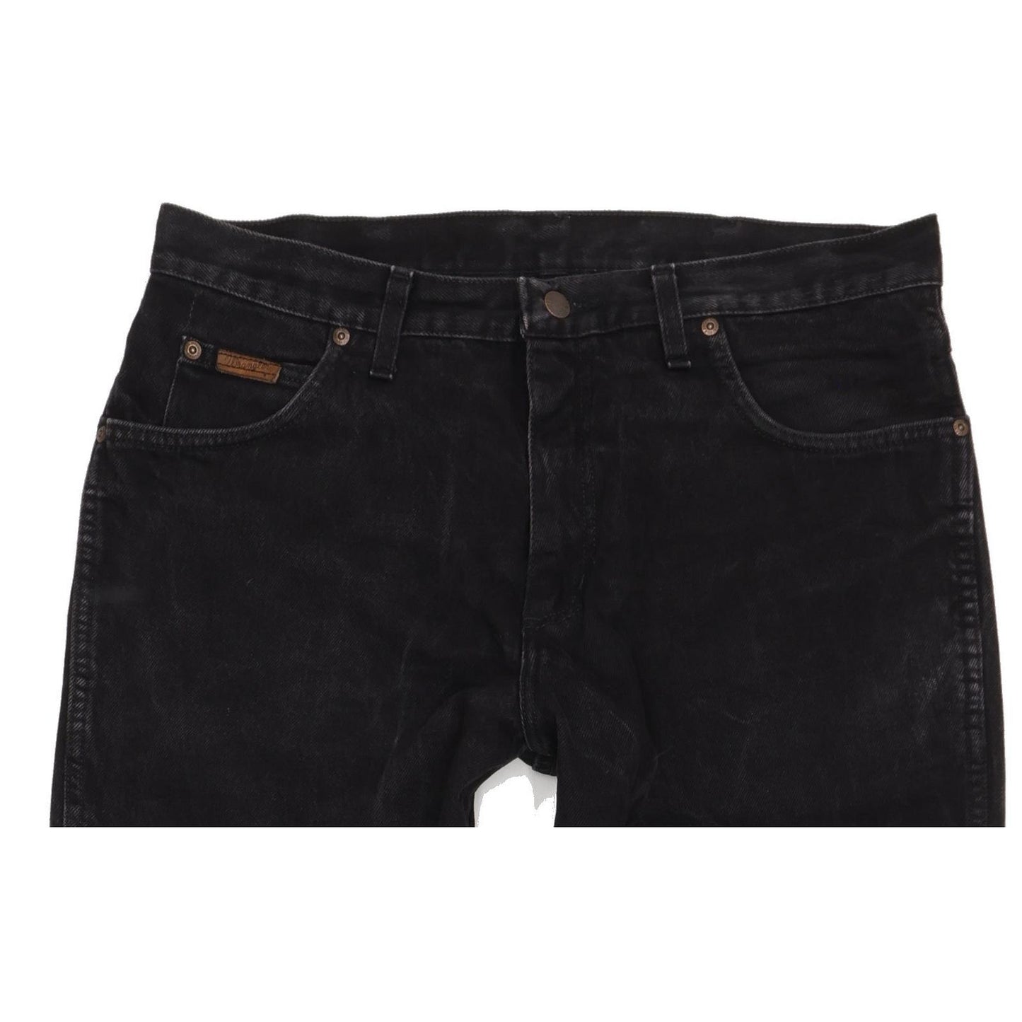 Wrangler Indiana Men Black Straight Regular Jeans W36 L33