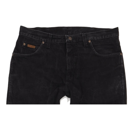 Wrangler Indiana Men Black Straight Regular Jeans W36 L33