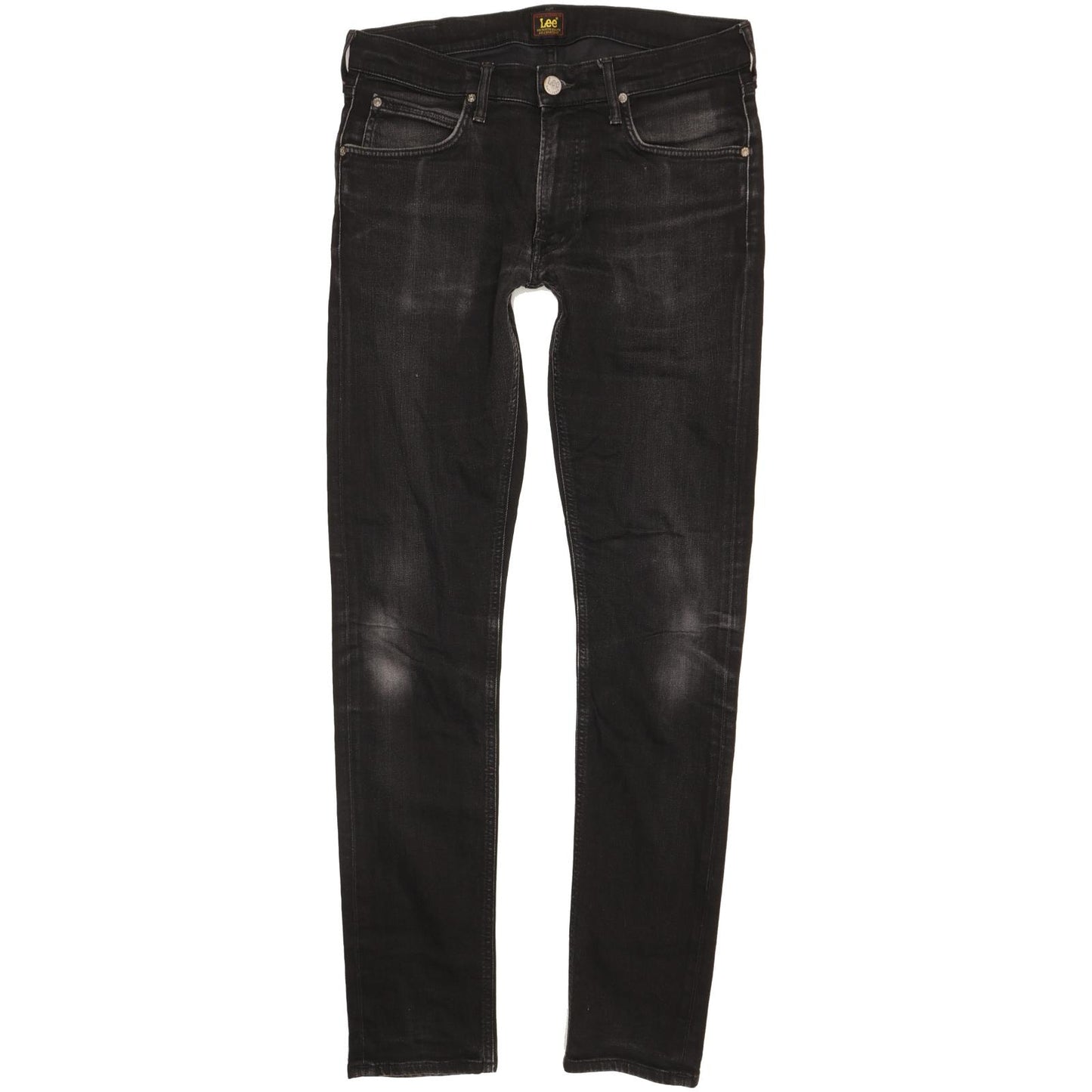 Lee Luke Men Black Skinny Slim Stretch Jeans W32 L34