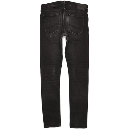 Lee Luke Men Black Skinny Slim Stretch Jeans W32 L34