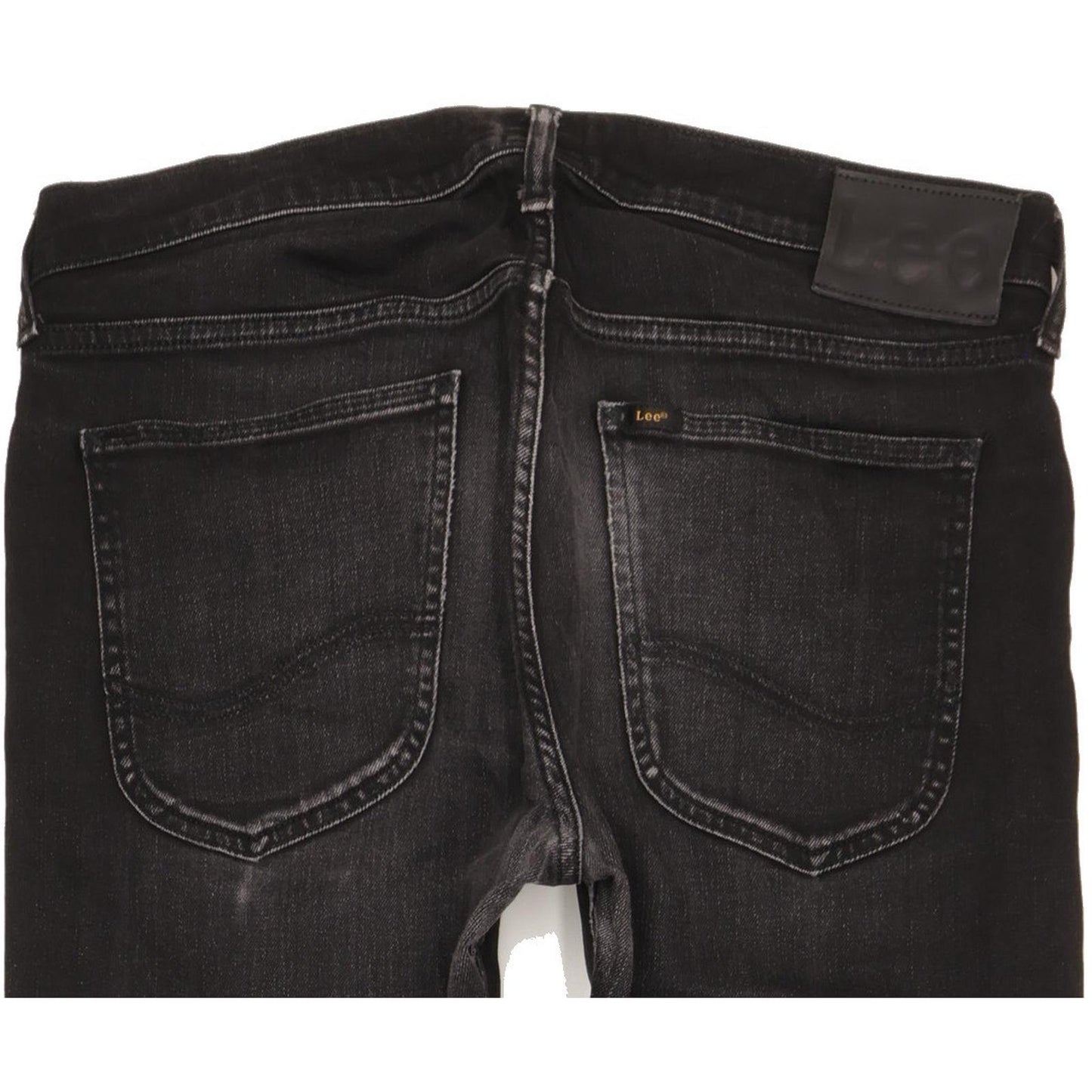 Lee Luke Men Black Skinny Slim Stretch Jeans W32 L34
