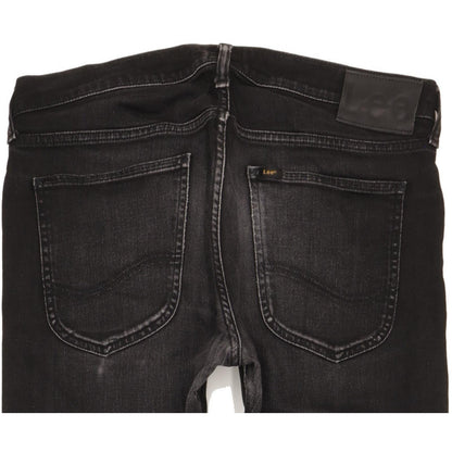 Lee Luke Men Black Skinny Slim Stretch Jeans W32 L34