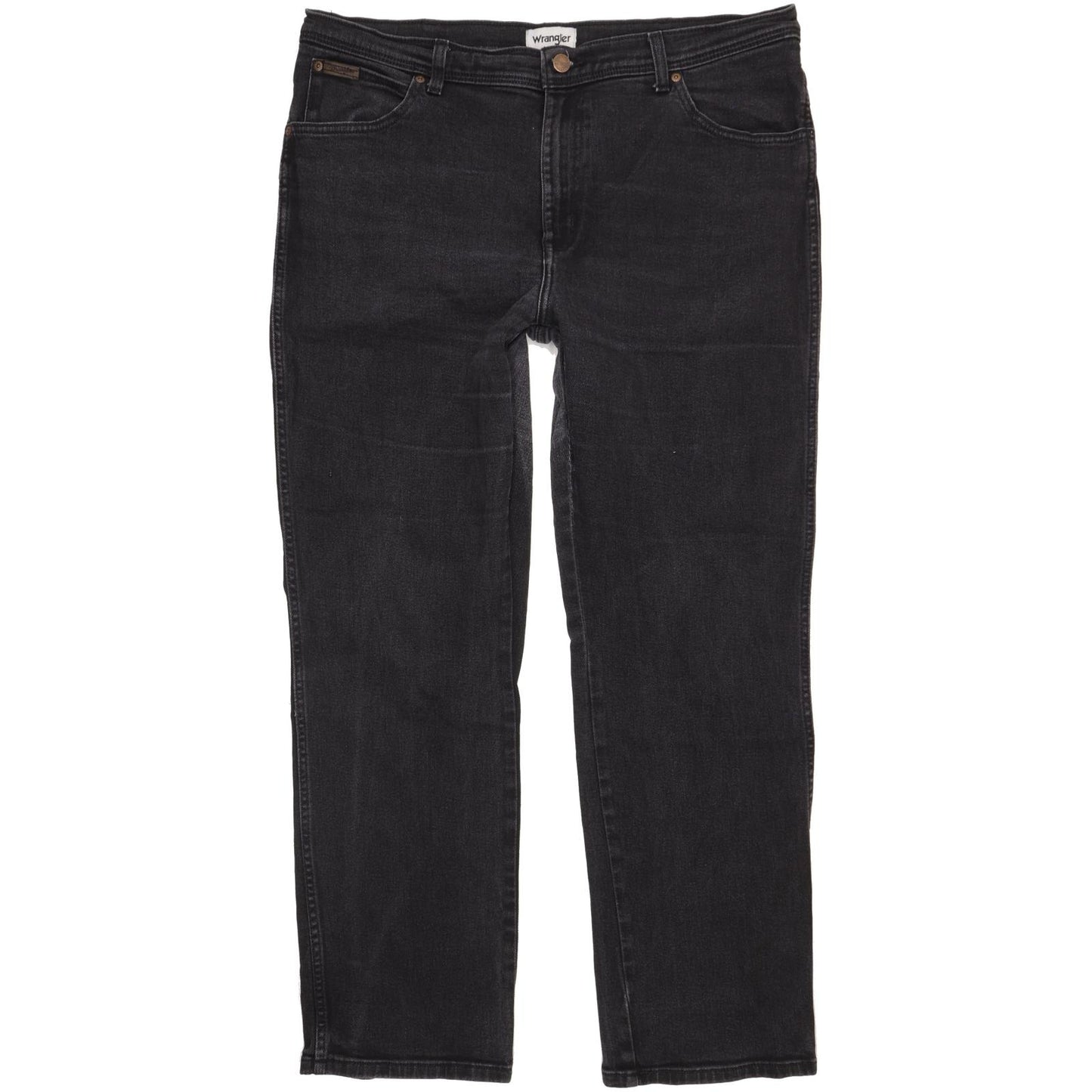 Wrangler Texas Men Black Straight Regular Stretch Jeans W40 L31