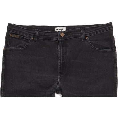 Wrangler Texas Men Black Straight Regular Stretch Jeans W40 L31