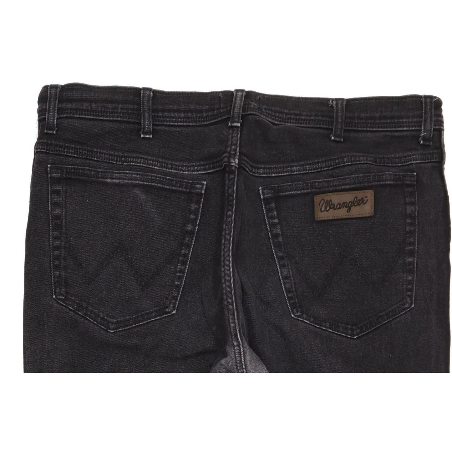 Wrangler Texas Men Black Straight Regular Stretch Jeans W40 L31