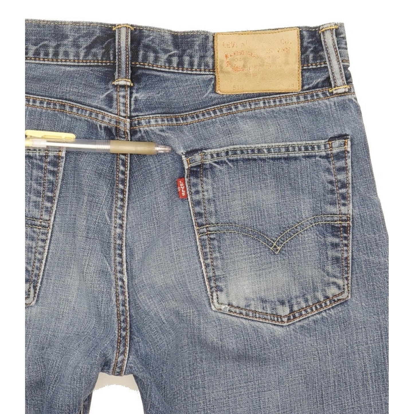 Levi's 513 Men Blue Straight Regular Jeans W32 L33