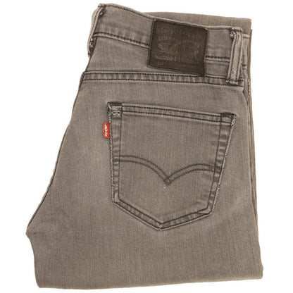 Levi's 511 Men Grey Straight Slim Stretch Jeans W29 L31
