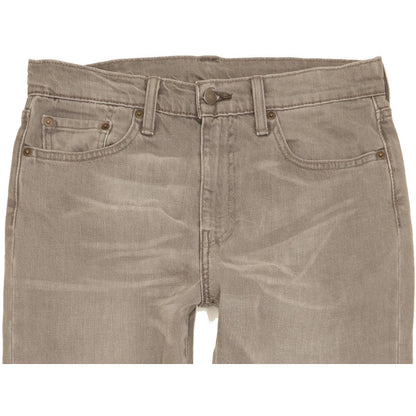 Levi's Men Grey Straight Regular Stretch Jeans W30 L29