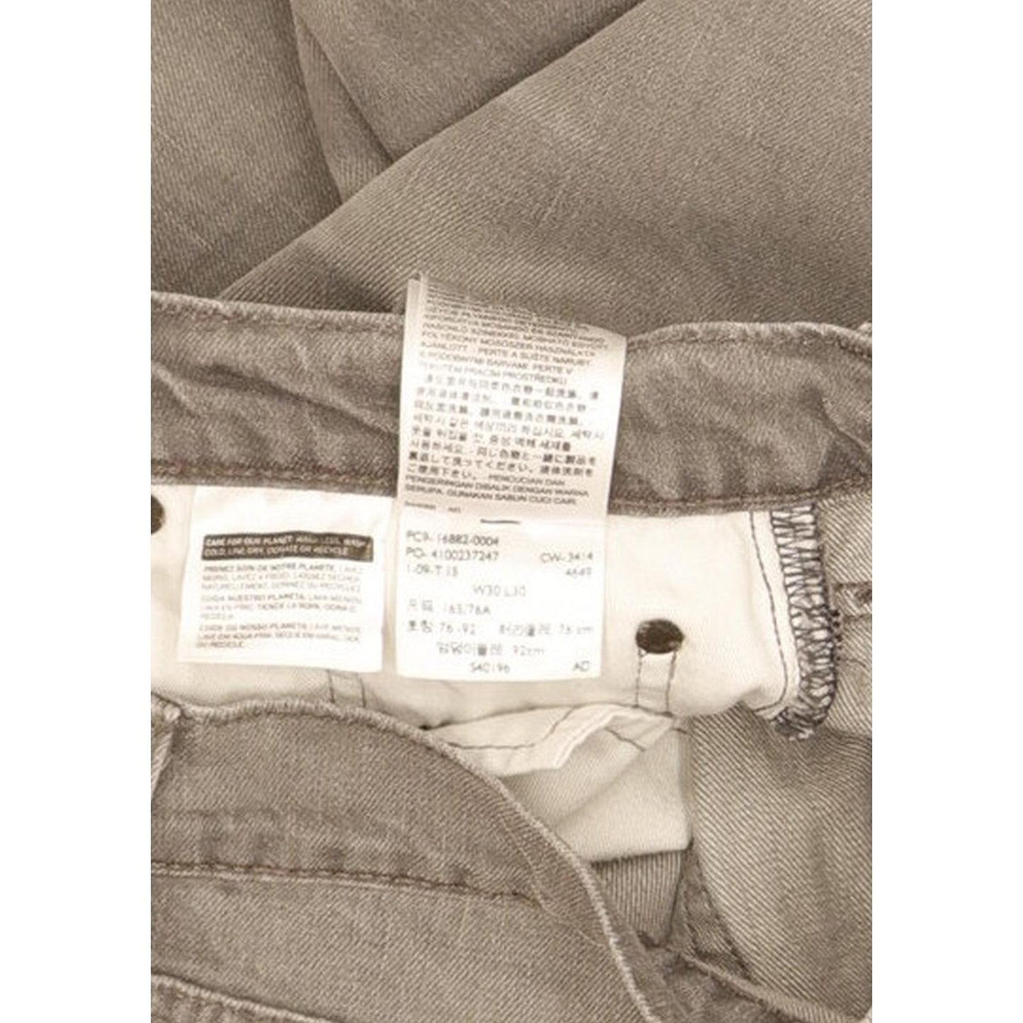 Levi's Men Grey Straight Regular Stretch Jeans W30 L29
