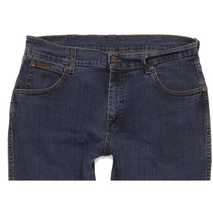 Wrangler Texas Men Blue Straight Regular Stretch Jeans W34 L30