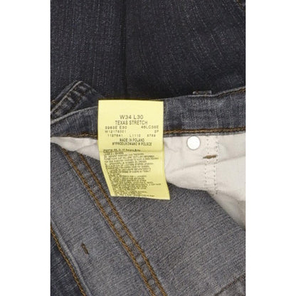 Wrangler Texas Men Blue Straight Regular Stretch Jeans W34 L30