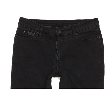 Wrangler Men Black Bootcut Regular Stretch Jeans W32 L30