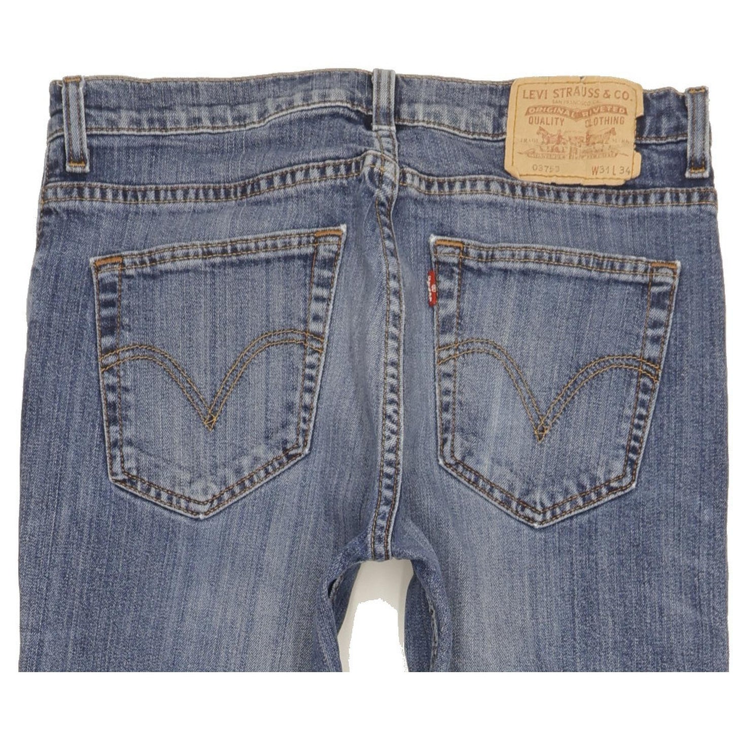Levi's 753 Men Blue Straight Slim Stretch Jeans W31 L33