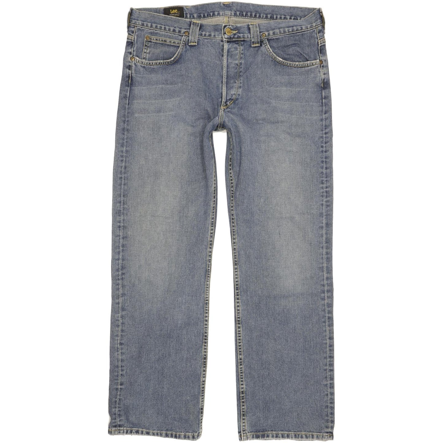 Lee Nash Men Blue Straight Regular Jeans W36 L32