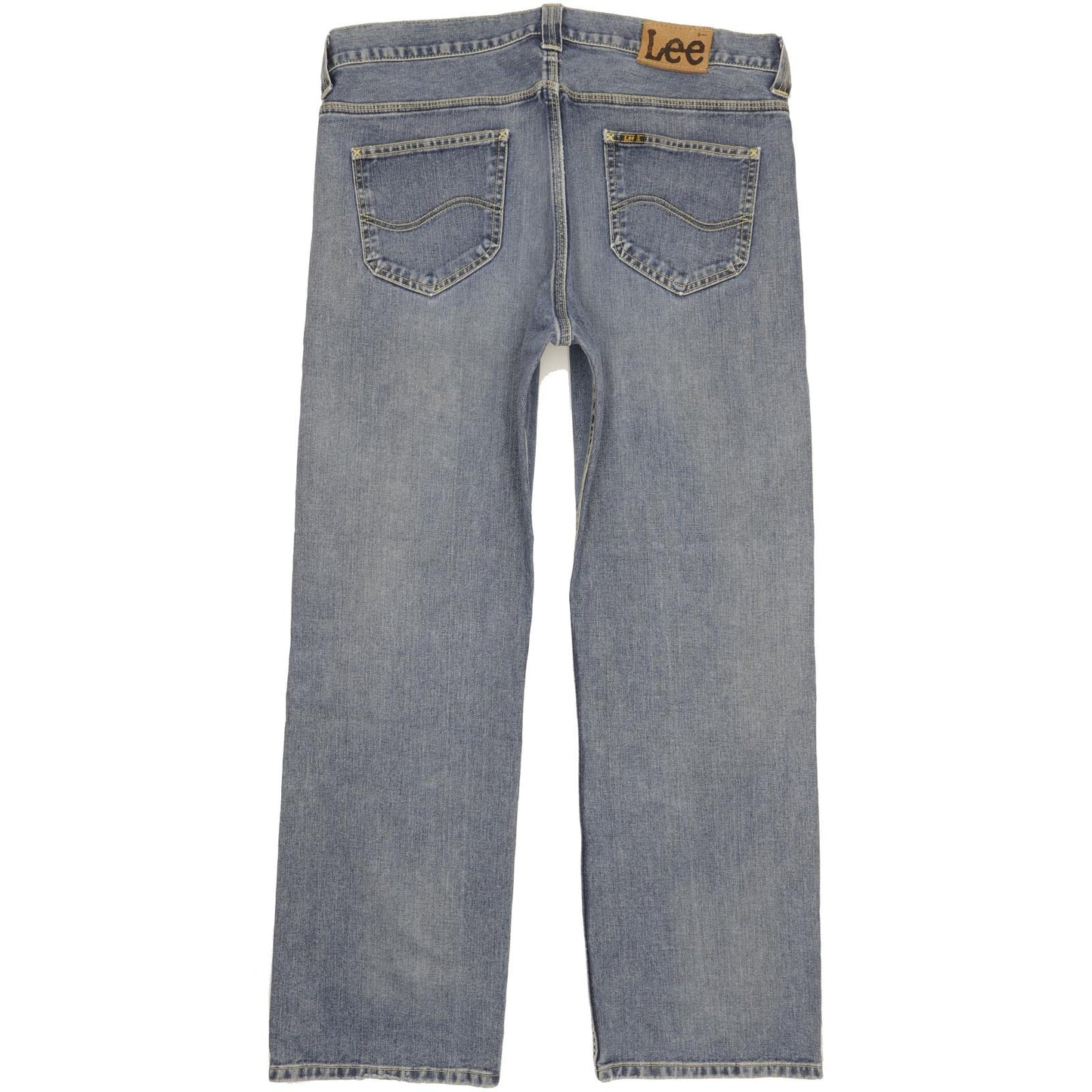 Lee Nash Men Blue Straight Regular Jeans W36 L32