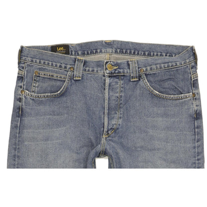 Lee Nash Men Blue Straight Regular Jeans W36 L32