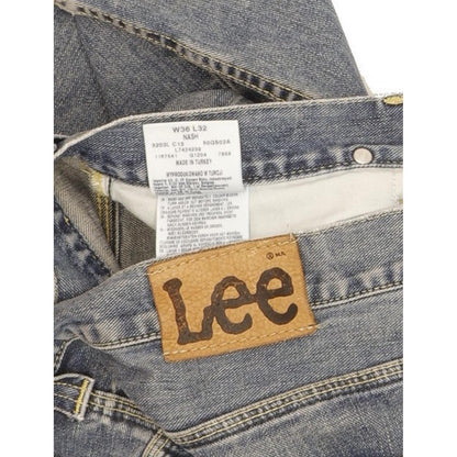 Lee Nash Men Blue Straight Regular Jeans W36 L32