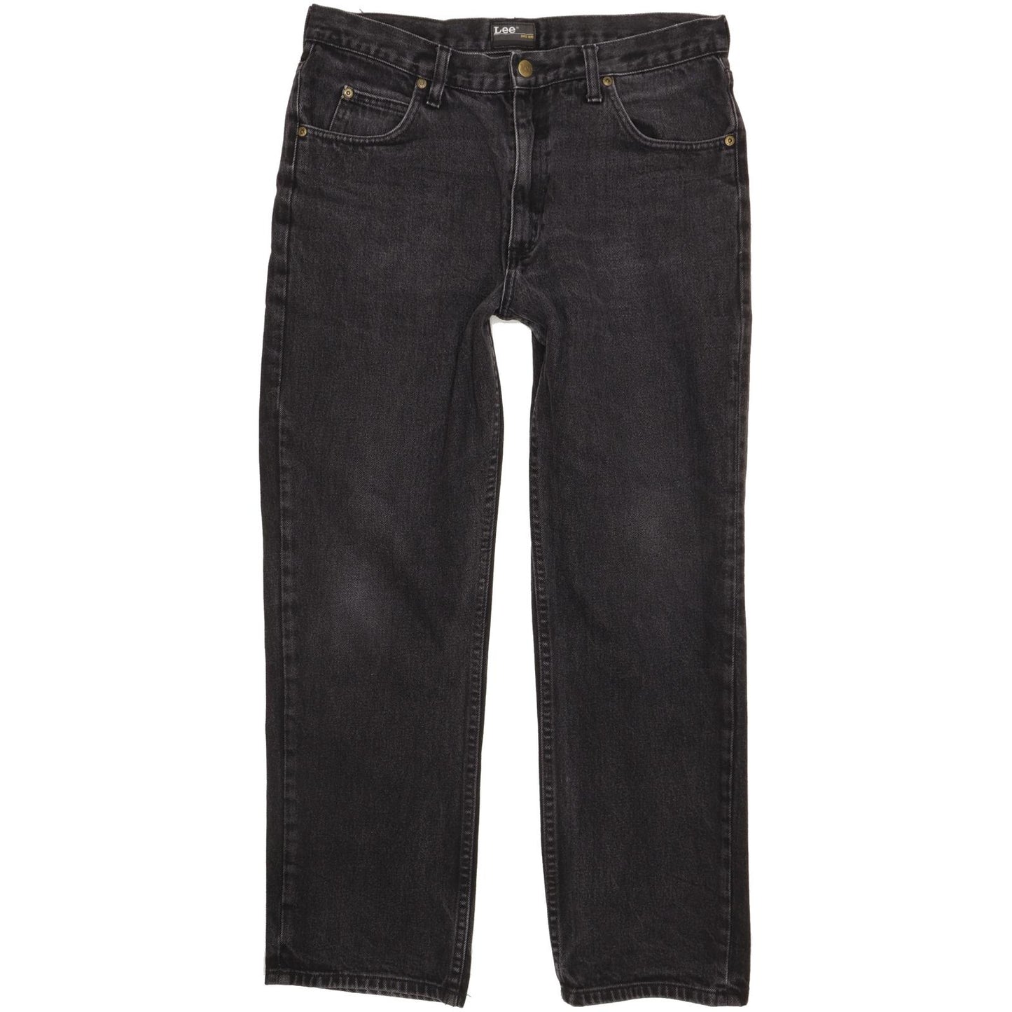 Lee Chicago Men Black Straight Regular Jeans W34 L29