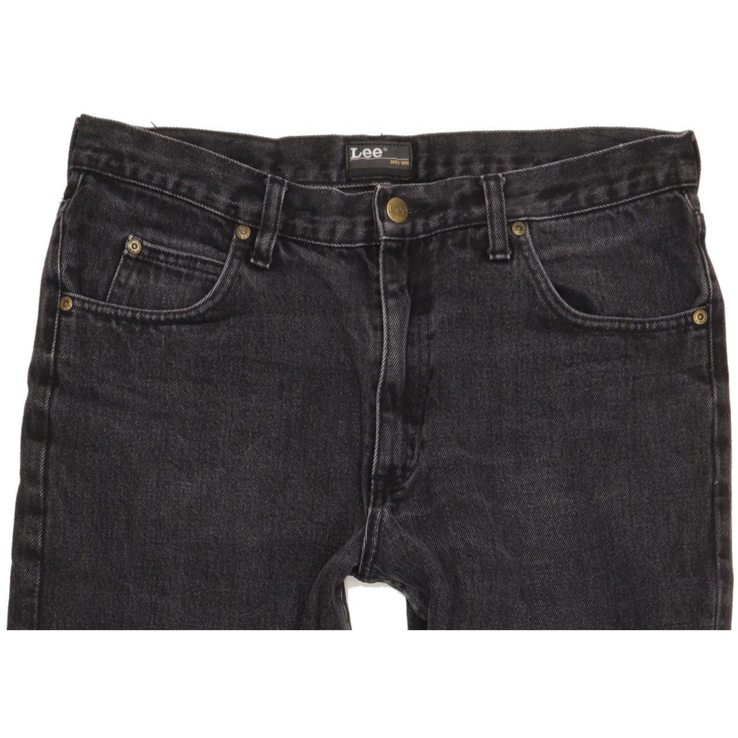 Lee Chicago Men Black Straight Regular Jeans W34 L29