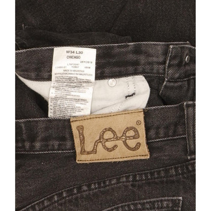 Lee Chicago Men Black Straight Regular Jeans W34 L29