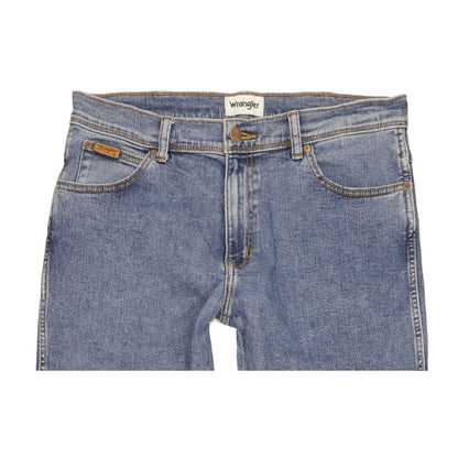 Wrangler Texas Men Blue Straight Regular Stretch Jeans W34 L33