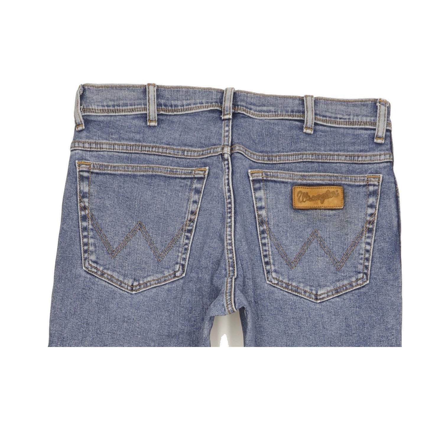 Wrangler Texas Men Blue Straight Regular Stretch Jeans W34 L33