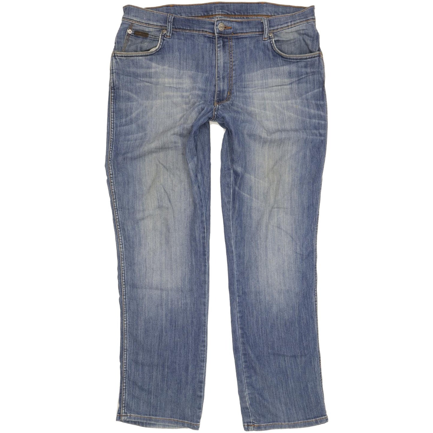 Wrangler Texas Men Blue Straight Regular Stretch Jeans W38 L32