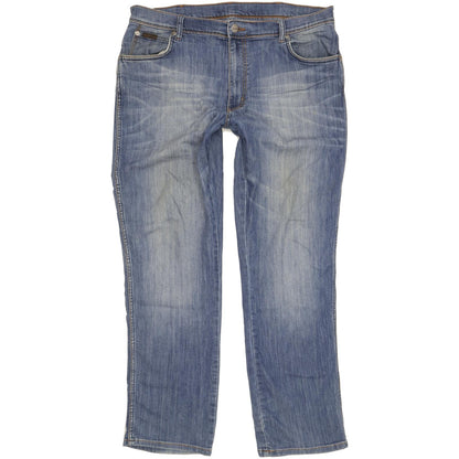 Wrangler Texas Men Blue Straight Regular Stretch Jeans W38 L32