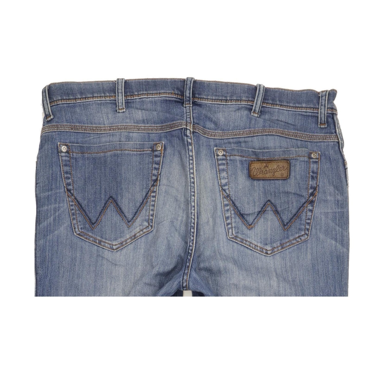 Wrangler Texas Men Blue Straight Regular Stretch Jeans W38 L32