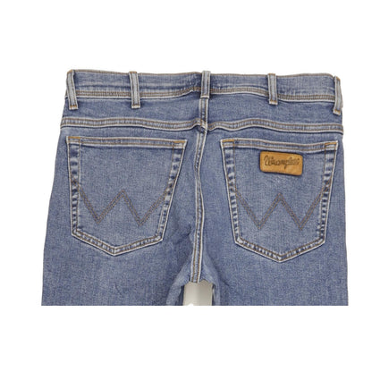 Wrangler Texas Men Blue Straight Regular Stretch Jeans W34 L33