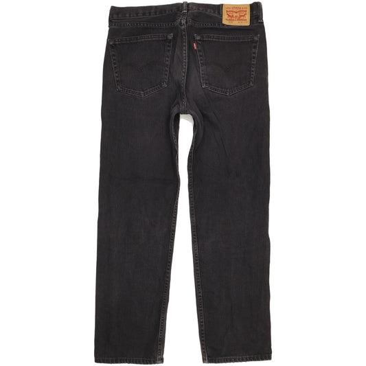Levi's 505 Men Black Straight Regular Jeans W36 L31