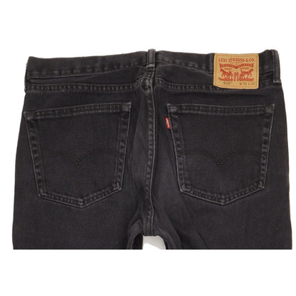 Levi's 505 Men Black Straight Regular Jeans W36 L31