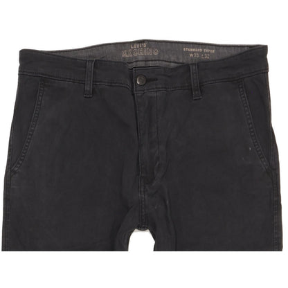 Levi's XX Men Black Tapered Regular Chino Stretch Jeans W33 L31