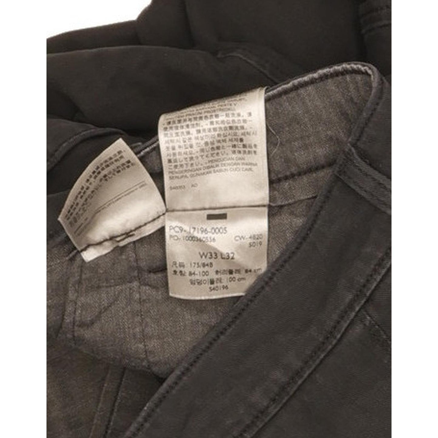 Levi's XX Men Black Tapered Regular Chino Stretch Jeans W33 L31