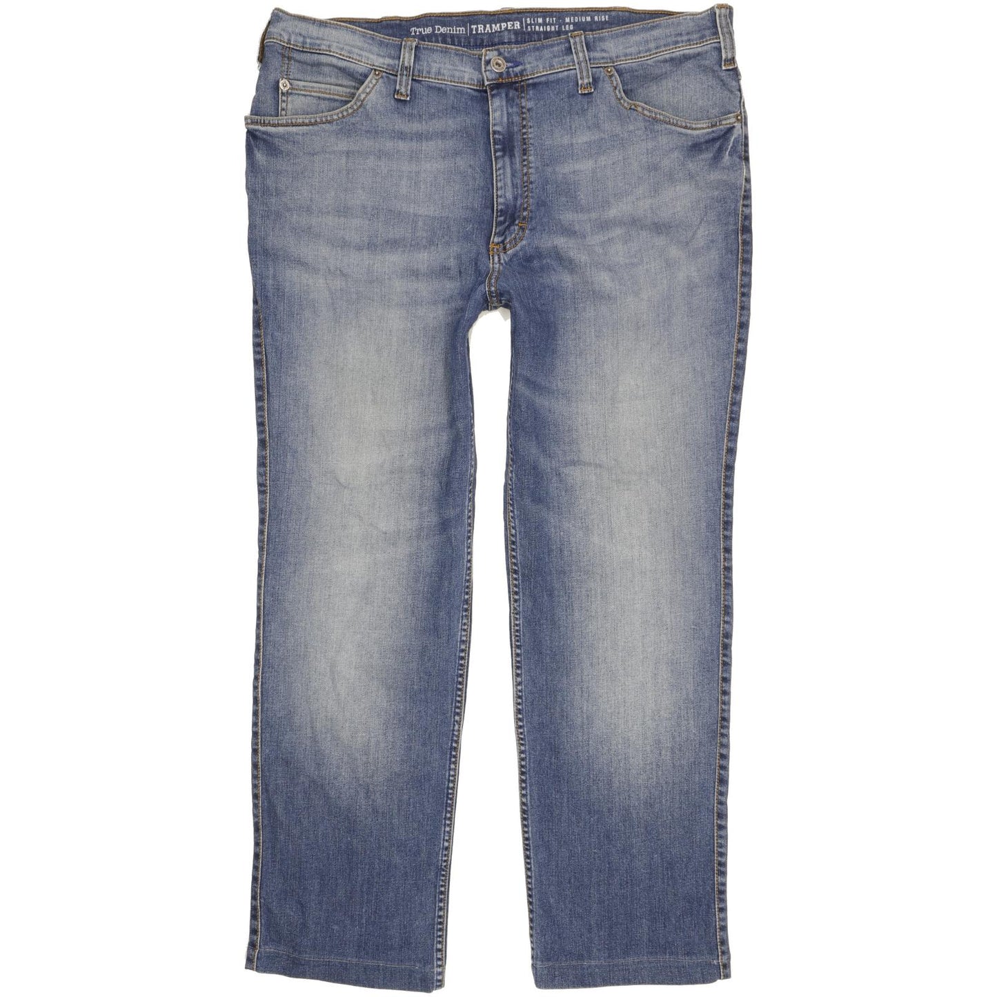 Mustang Tramper Men Blue Straight Slim Stretch Jeans W40 L29