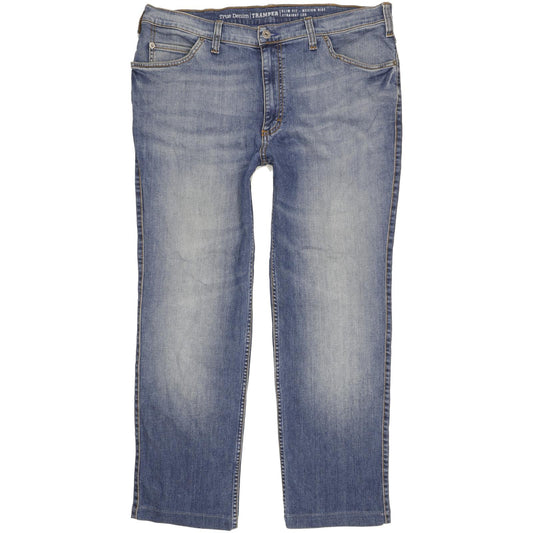 Mustang Tramper Men Blue Straight Slim Stretch Jeans W40 L29