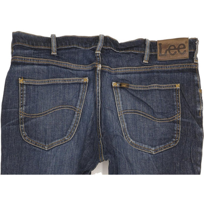 Lee Brooklyn Men Blue Straight Regular Stretch Jeans W38 L31