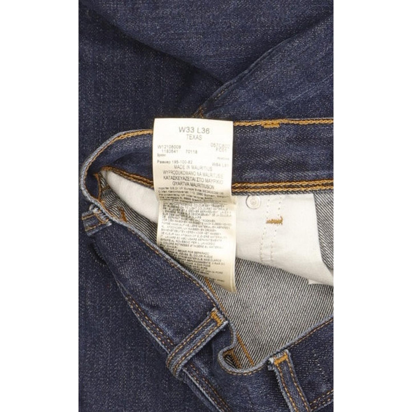 Wrangler Texas Men Blue Straight Regular Jeans W33 L36