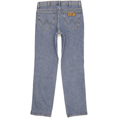 Wrangler Texas Men Blue Straight Regular Stretch Jeans W34 L33