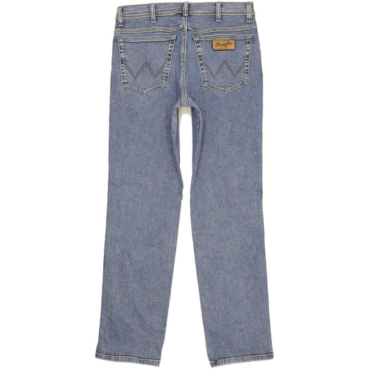 Wrangler Texas Men Blue Straight Regular Stretch Jeans W34 L33