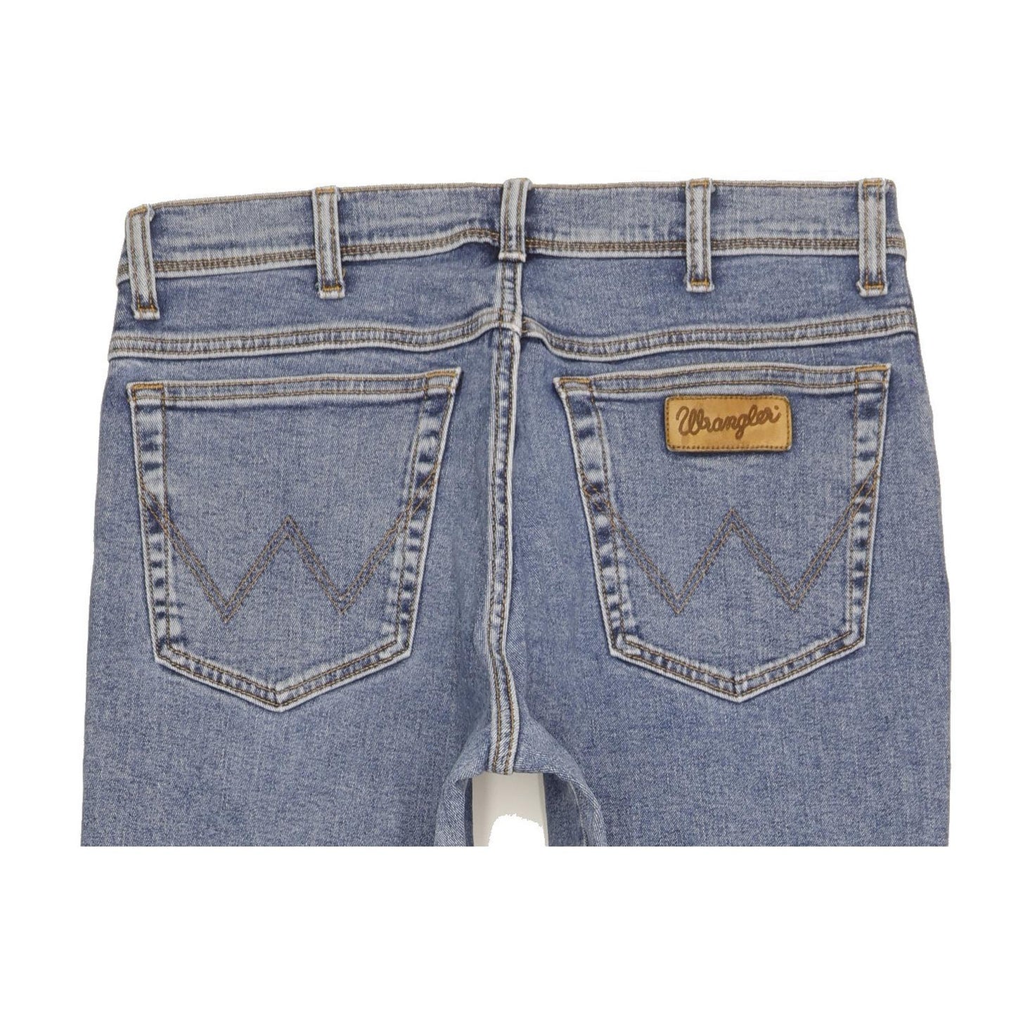 Wrangler Texas Men Blue Straight Regular Stretch Jeans W34 L33