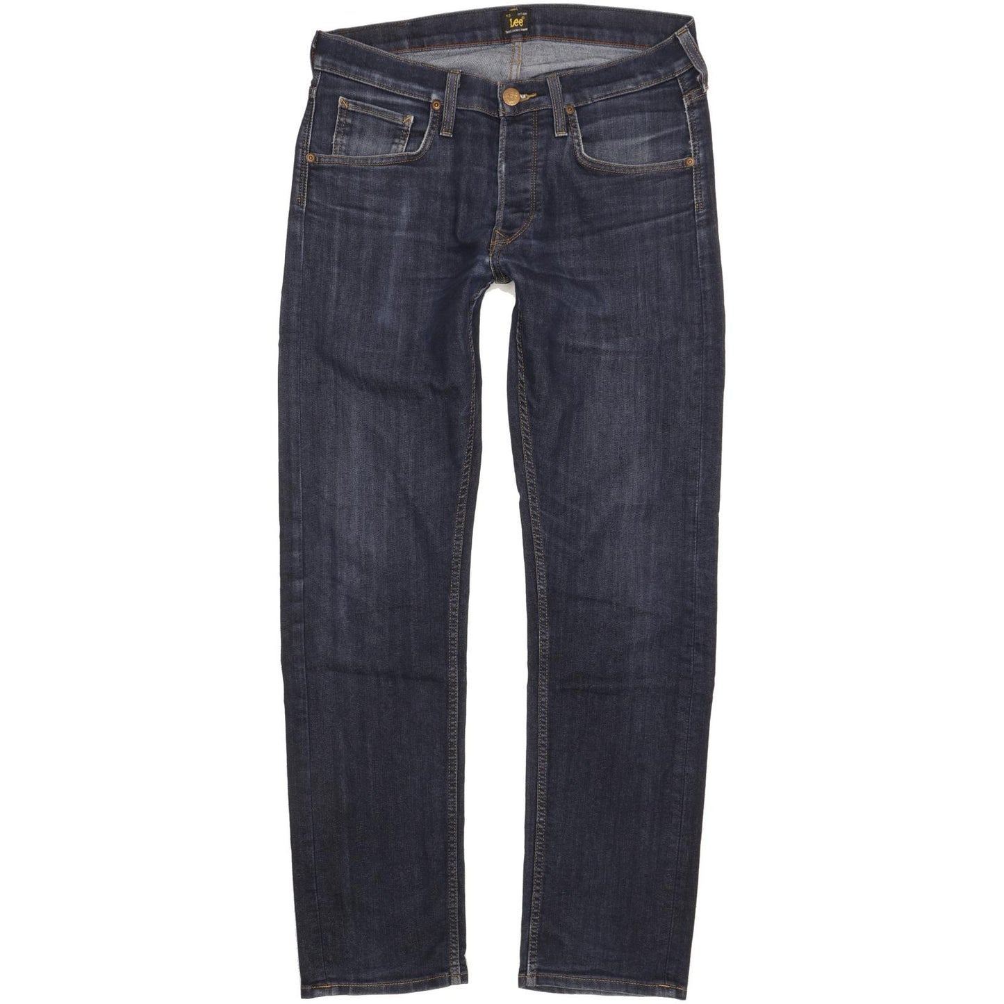Lee Daren Men Blue Straight Slim Stretch Jeans W32 L31