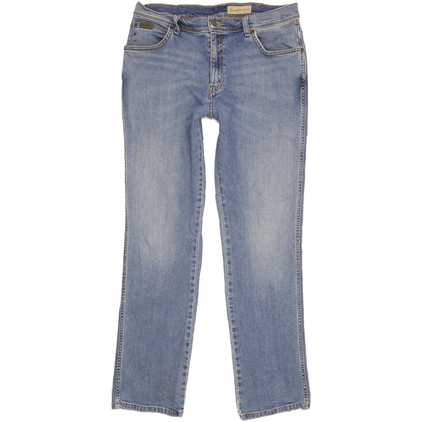 Wrangler Texas Men Blue Straight Regular Stretch Jeans W36 L33