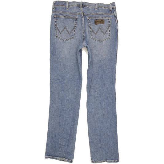 Wrangler Texas Men Blue Straight Regular Stretch Jeans W36 L33
