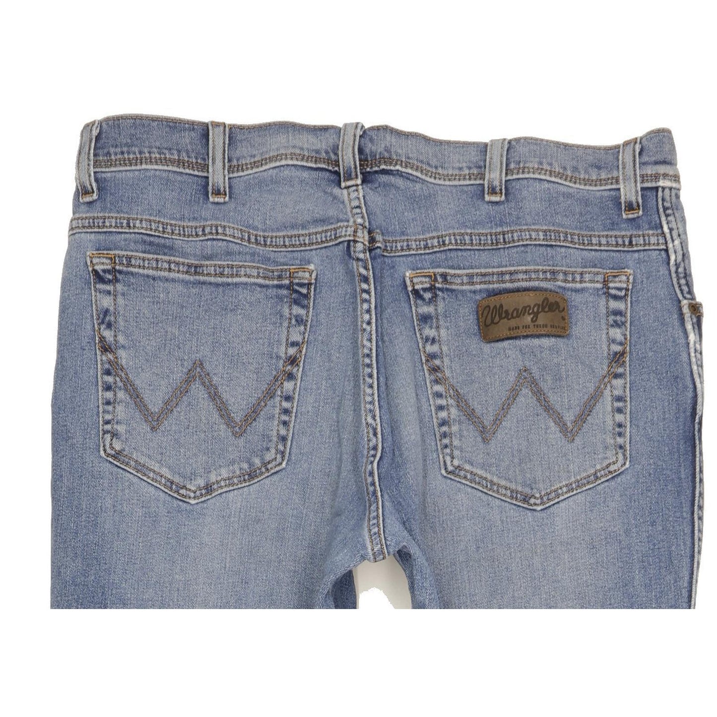 Wrangler Texas Men Blue Straight Regular Stretch Jeans W36 L33