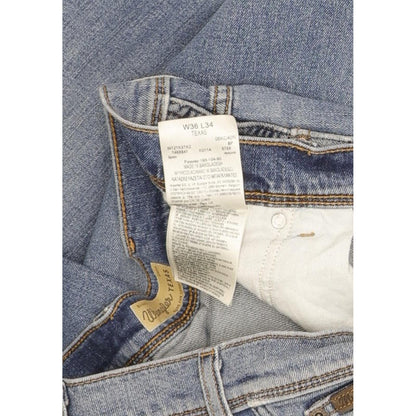 Wrangler Texas Men Blue Straight Regular Stretch Jeans W36 L33