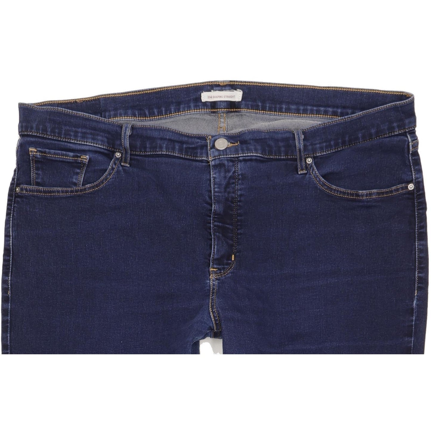 Levi's 314 Shaping Blue Straight Slim Stretch Jeans High Waisted W40 L31